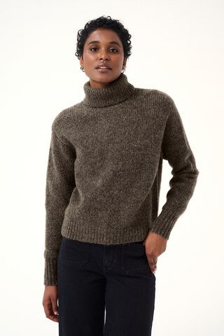 Kaffe Sweater 'KA Trina' in Brown: front