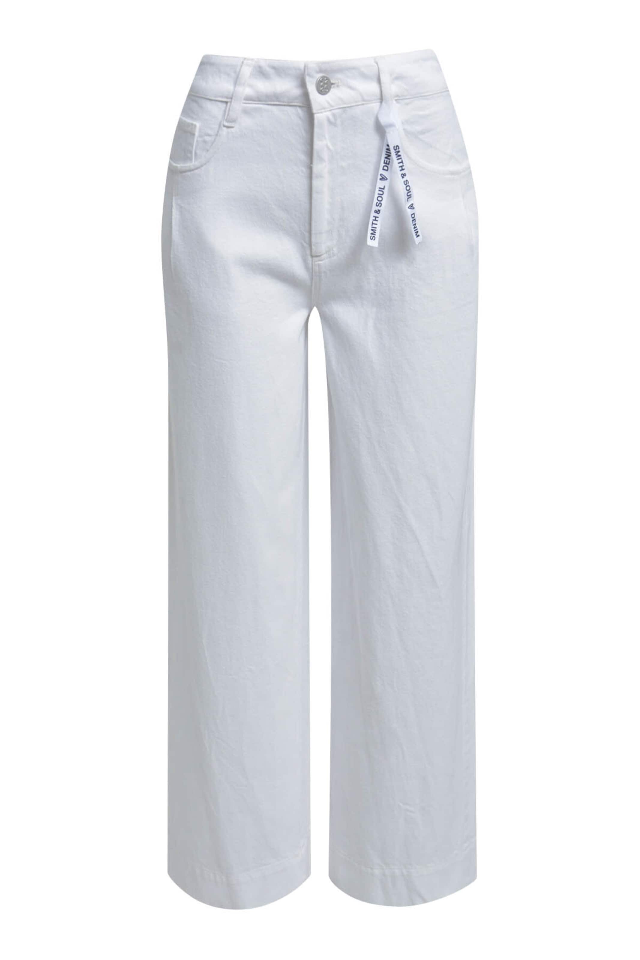Smith&Soul Loose fit Jeans in White: front