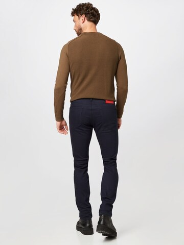 HUGO Slimfit Jeans 'HUGO 708' in Blauw