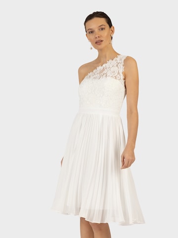 Robe de cocktail Kraimod en blanc : devant