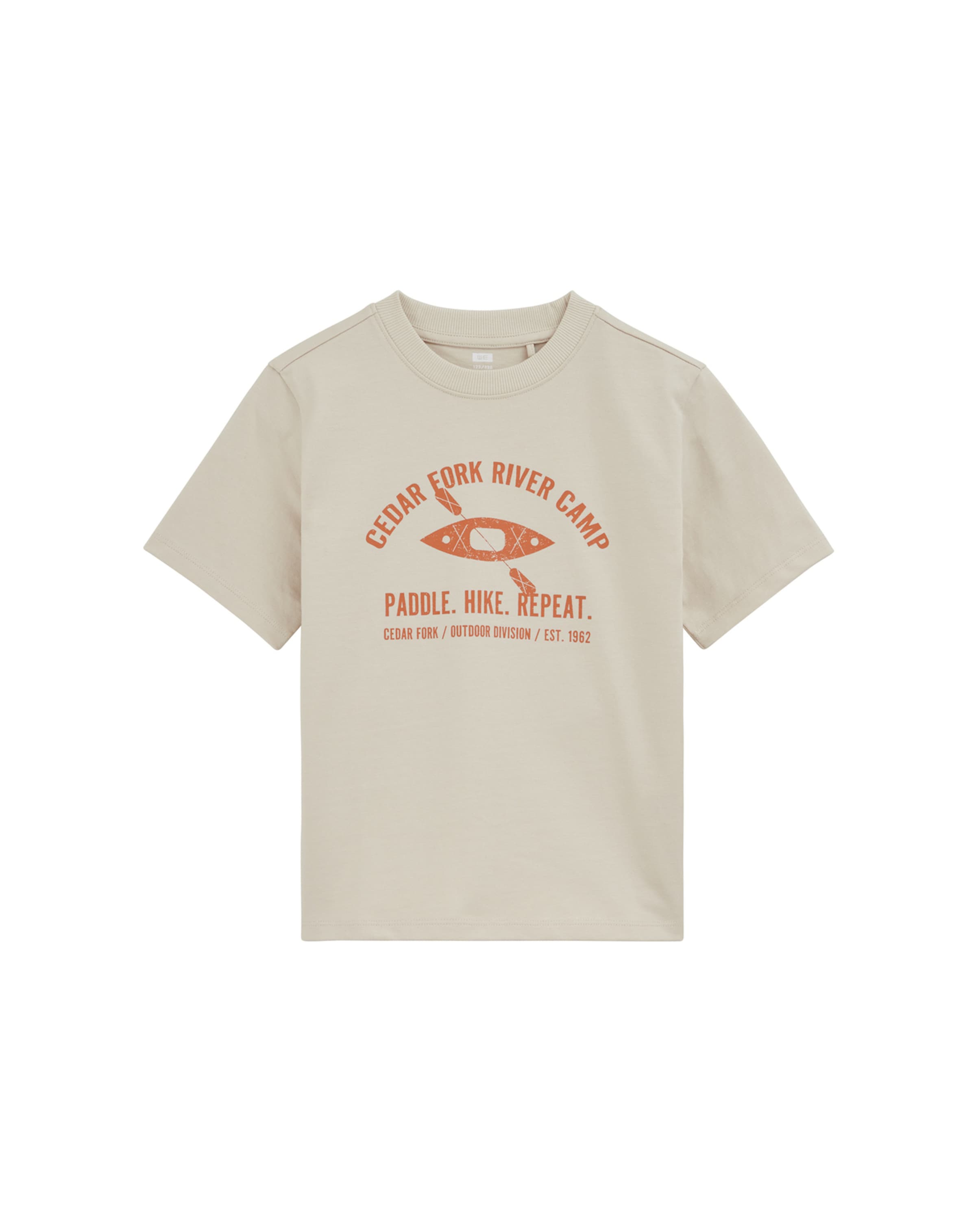 WE Fashion Тениска в бежово: отпред