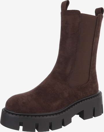 Ital-Design Ankle Boots in Brown: front