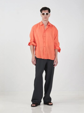 Giesto - Regular Fit Camisa em laranja: frente