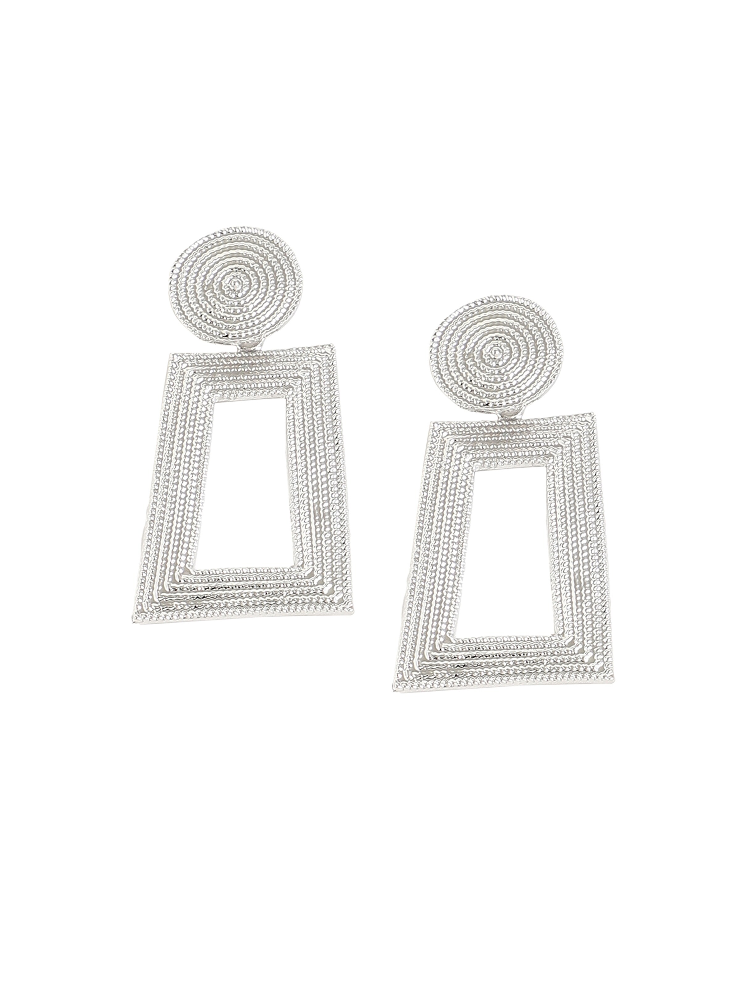 Boucles d'oreilles SOHI en argent : devant