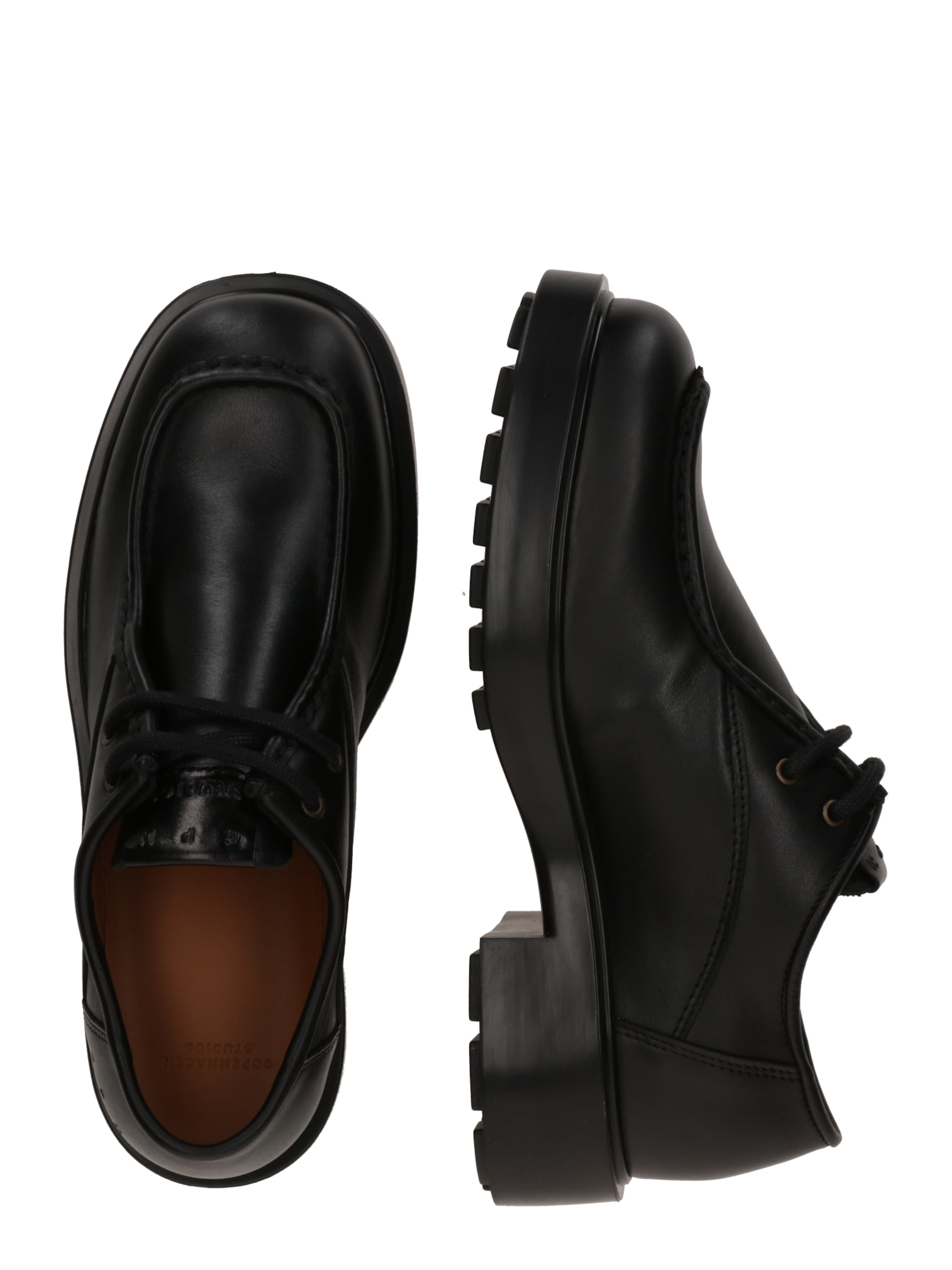 Copenhagen Studios Čevlji na vezalke '446M' | črna barva