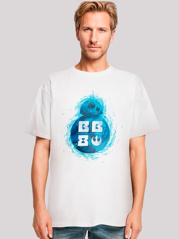 F4NT4STIC Shirt 'BB 8' in Wit: voorkant