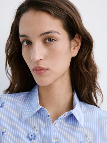 MANGO Bluse 'Florix' in Blau