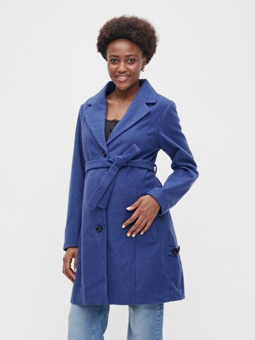 MAMALICIOUS Between-seasons coat 'Lulu' in Blue: front