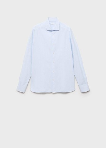 MANGO TEEN Regular fit Button Up Shirt in Blue