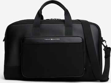 juoda TOMMY HILFIGER Kelioninis krepšys: priekis