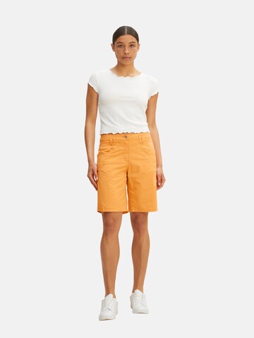 Regular Pantalon chino TOM TAILOR en orange : devant