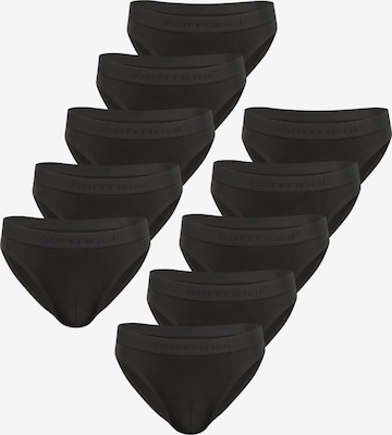 Slip 'Sliwen' normani en noir : devant