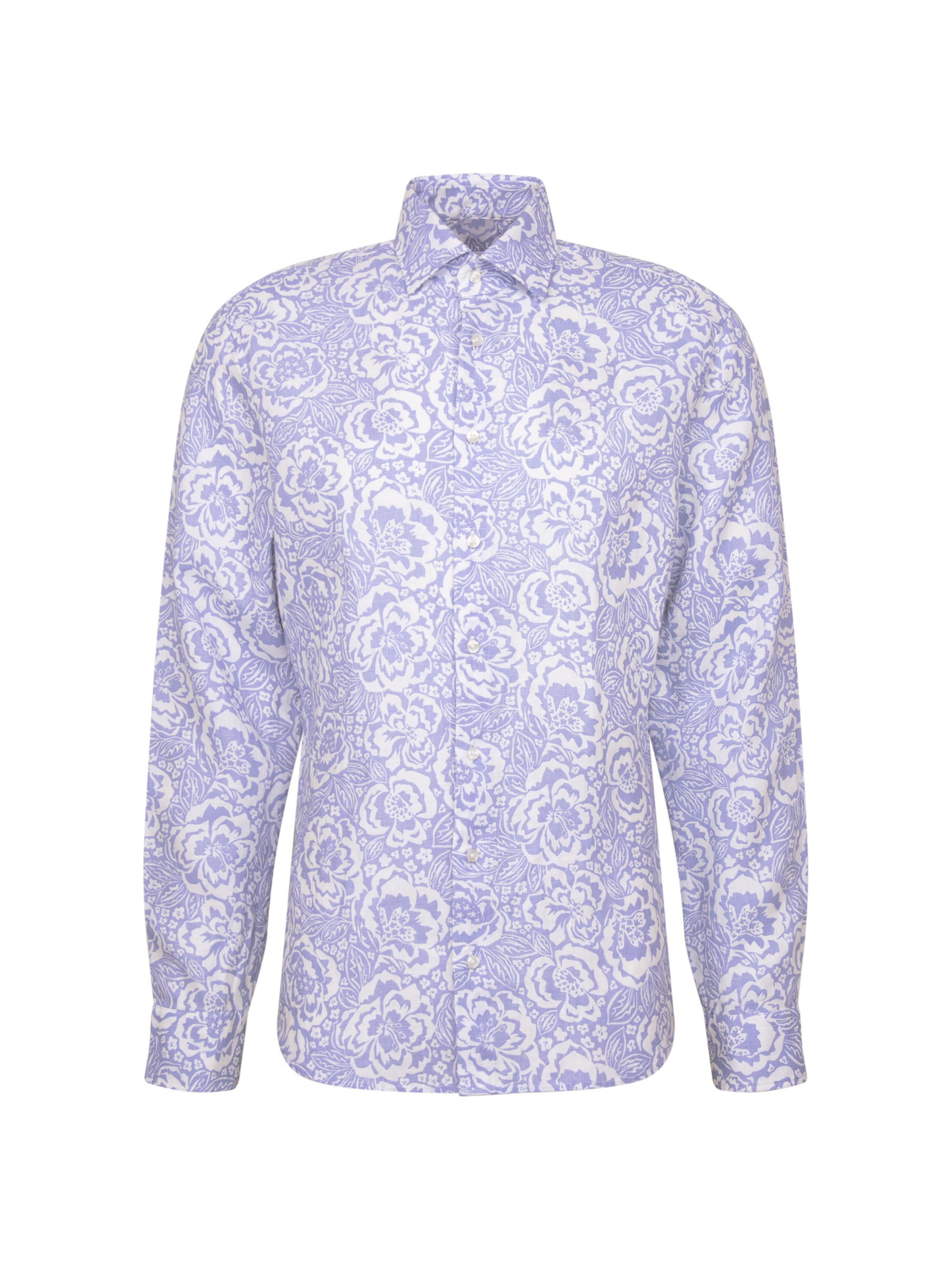 Coupe regular Chemise business 'Smart Linen' SEIDENSTICKER en bleu : devant