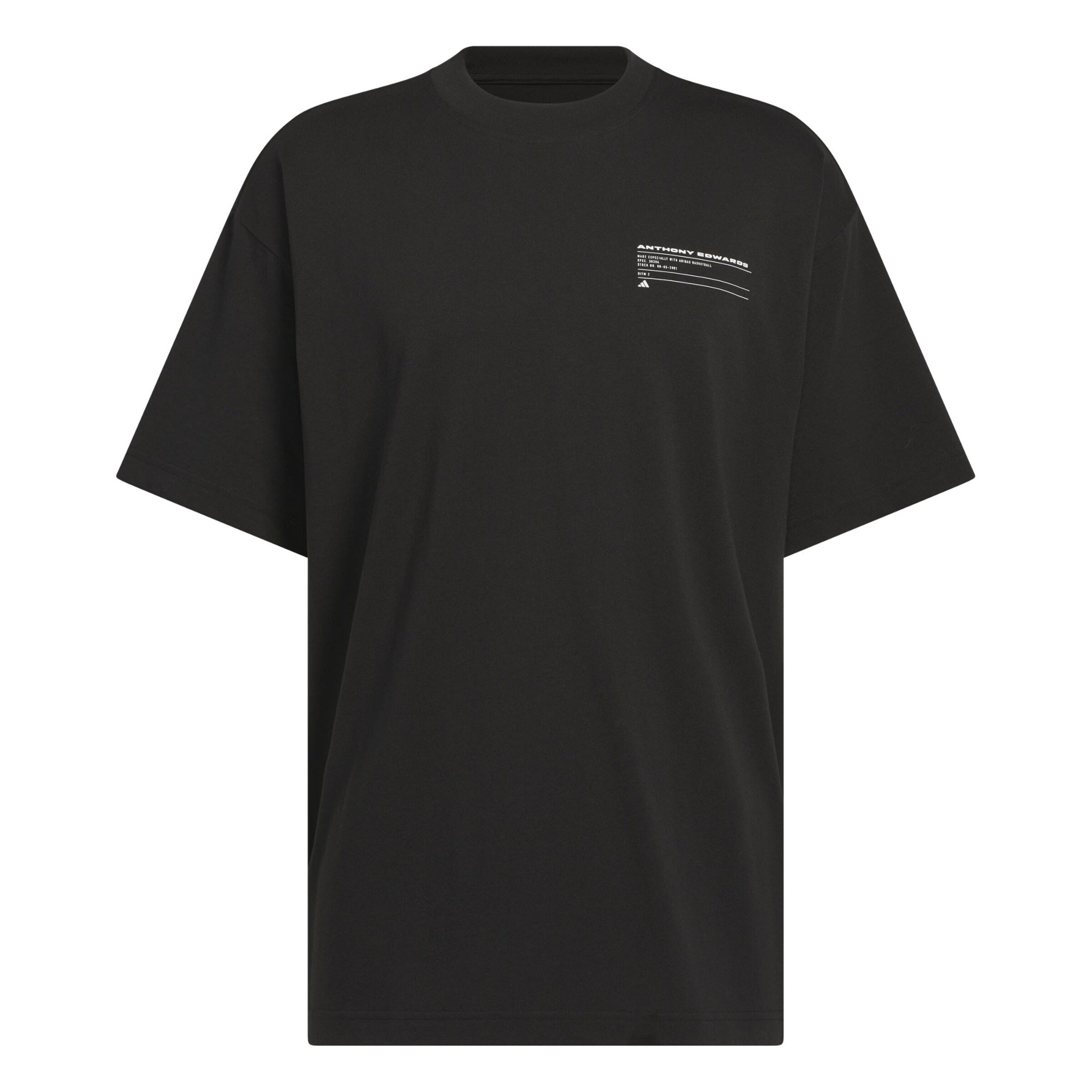 T-Shirt 'Anthony Edwards Seasonal' ADIDAS ORIGINALS en noir : devant