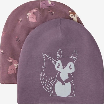 Bonnet Lindex en violet : devant