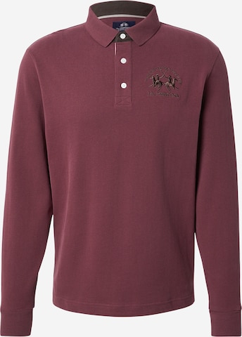 T-Shirt La Martina en rouge : devant