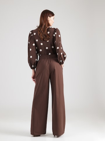 IVY OAK Wide leg Παντελόνι 'Pia Lane' σε καφέ
