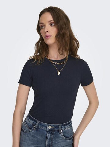 ONLY T-Shirt 'EASY' in Blau