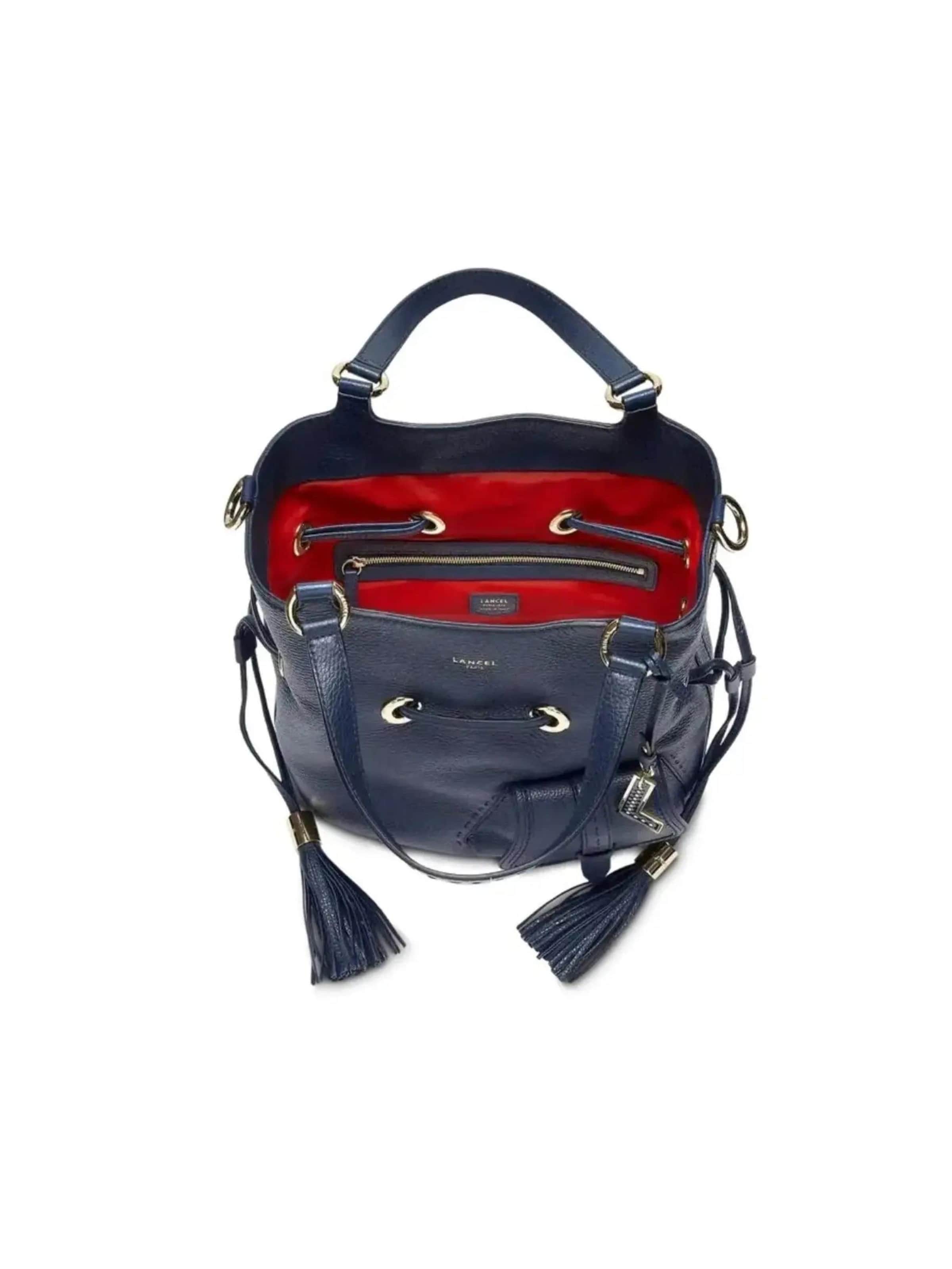 Borsa a mano 'Sac Seau M Lancel 1Er Flirt A1011080TU Bleu' di Lancel in blu