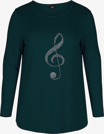 Zizzi Sweater 'VLUCCA' in Green: front