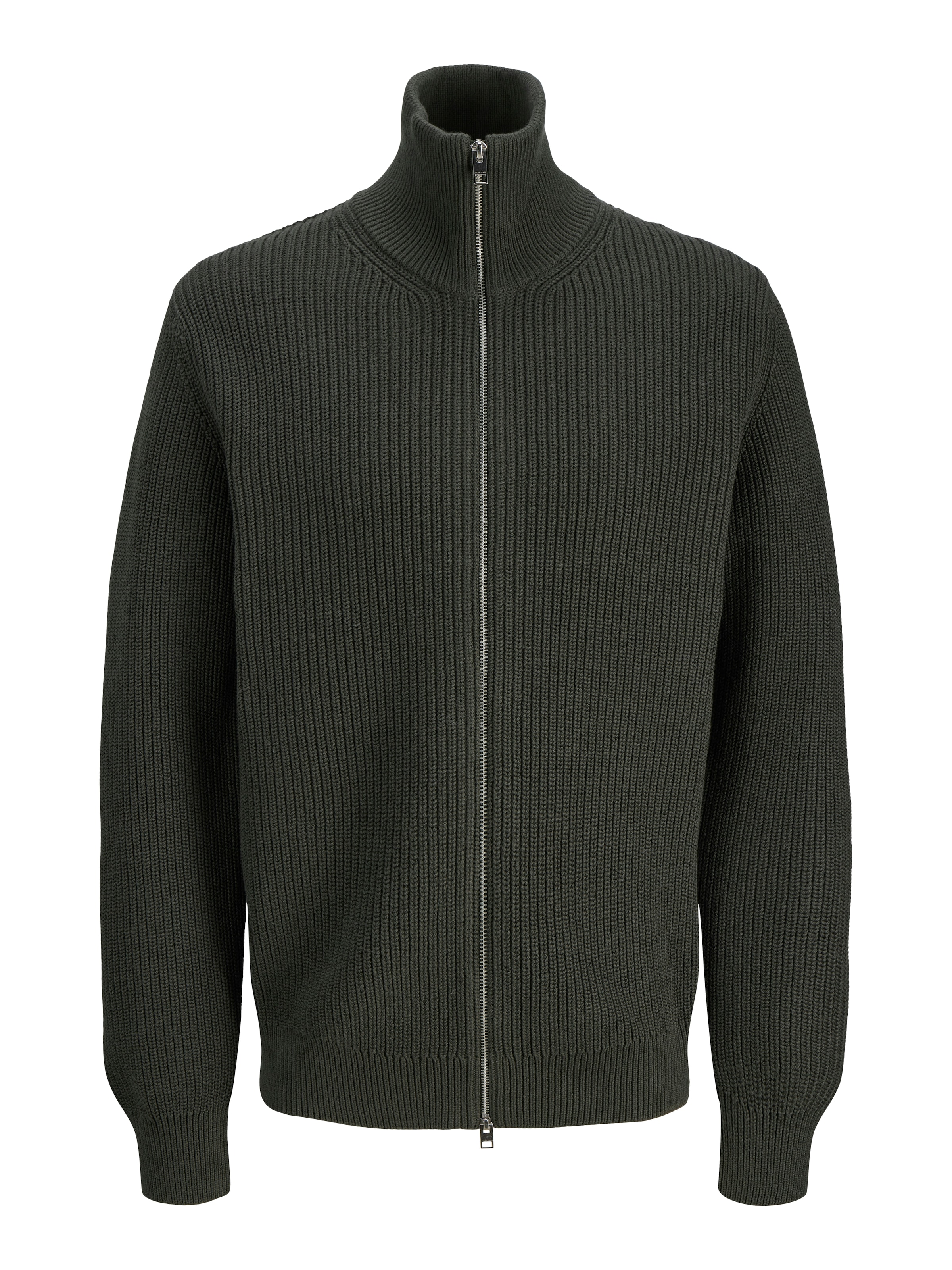 JACK & JONES Knit Cardigan in Dark green, Item view