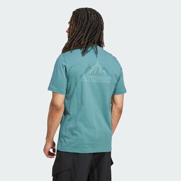 ADIDAS TERREX Performance shirt 'Mountain' in Green: front