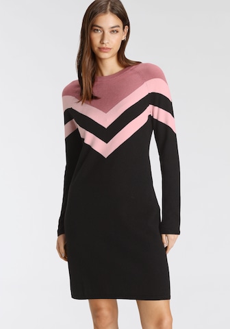 TAMARIS Knitted dress in Pink: front