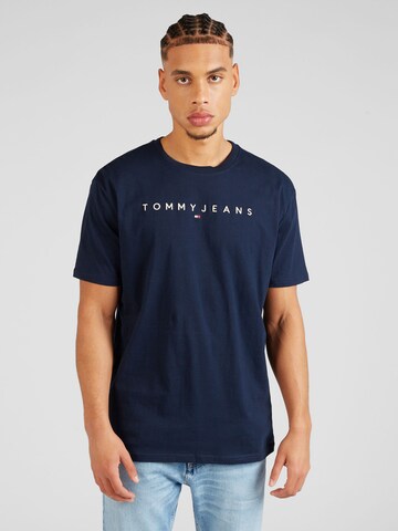 Tommy Jeans Majica | modra barva: sprednja stran