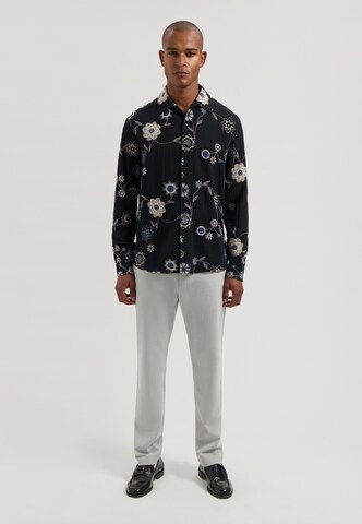 Dstrezzed Regular fit Button Up Shirt 'Aaron' in Black