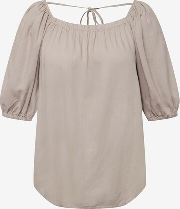 T-shirt Ulla Popken en gris : devant