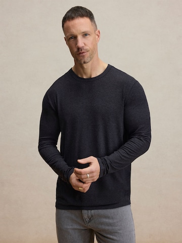 DAN FOX APPAREL Shirt 'Simon' in Grau: Vorderseite