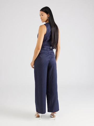 Dorothy Perkins Wide leg Bandplooibroek in Blauw