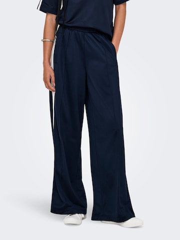 Wide Leg Pantalon 'ONLSports' ONLY en bleu : devant