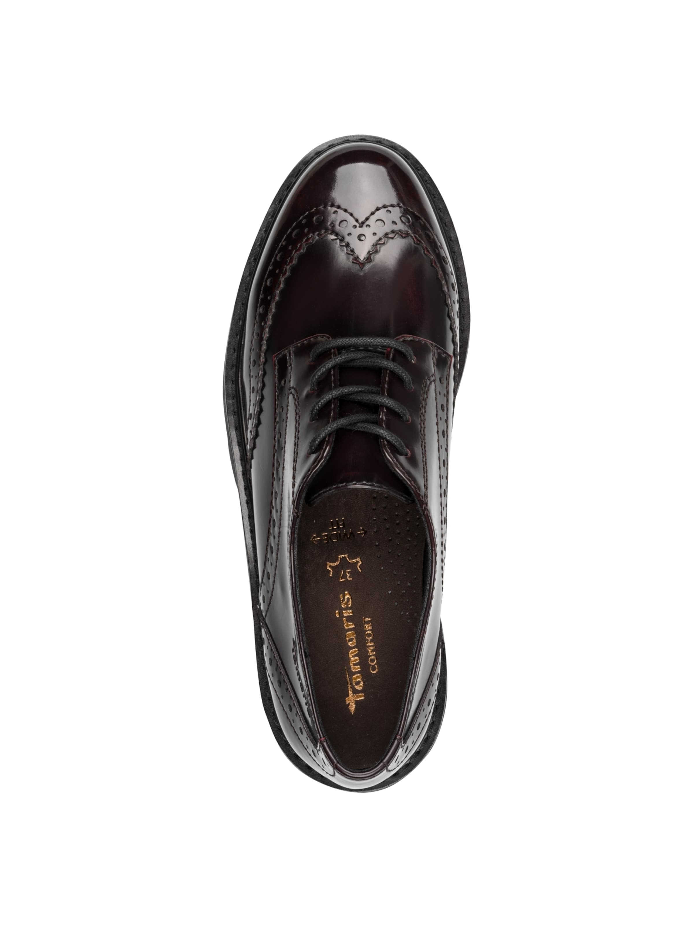 Tamaris Lace-up shoe in Red