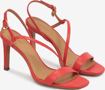 Kazar Strap sandal in Red