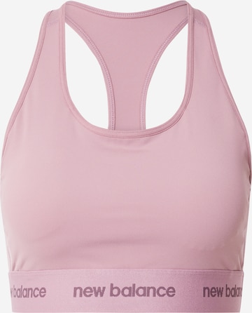 new balance - Soutien Bustier Soutien de desporto em rosa: frente