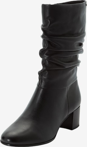 Bottes Tamaris en noir : devant