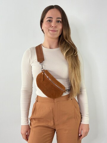 lePelou Fanny Pack 'ARIA small' in Brown