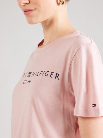 TOMMY HILFIGER Koszulka w kolorze różowy
