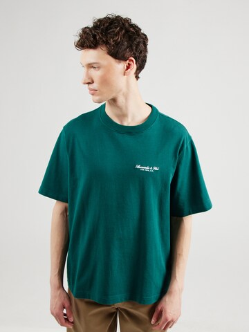 Abercrombie & Fitch - Camiseta 'EMEA' en verde: frente