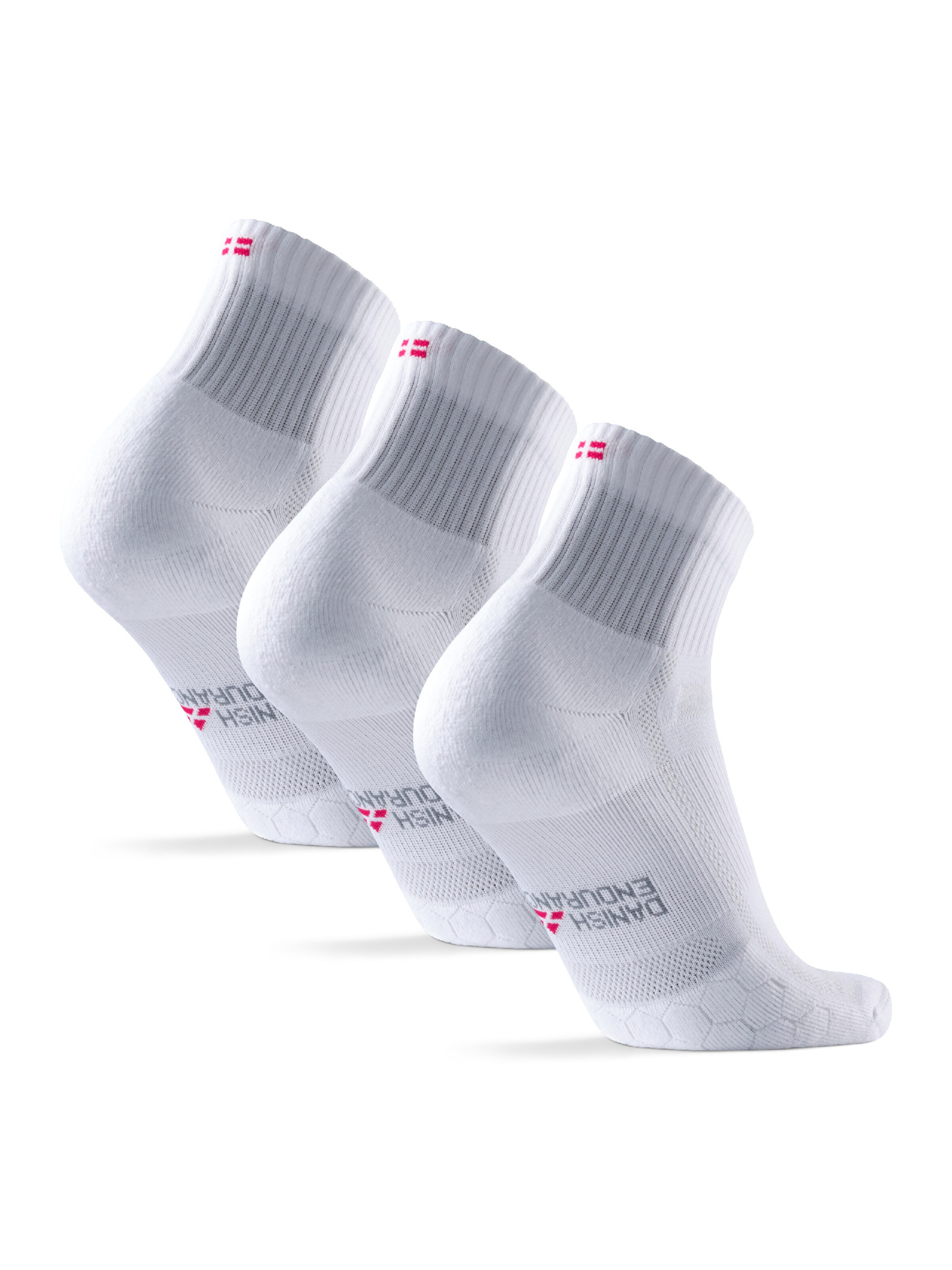 Chaussettes de sport 'Long Distance' DANISH ENDURANCE en blanc