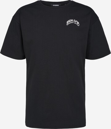 ABOUT YOU x StayKid Shirt 'FLIEG LOS' in Zwart: voorkant