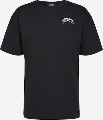 ABOUT YOU x StayKid Shirt 'FLIEG LOS' in Black: front