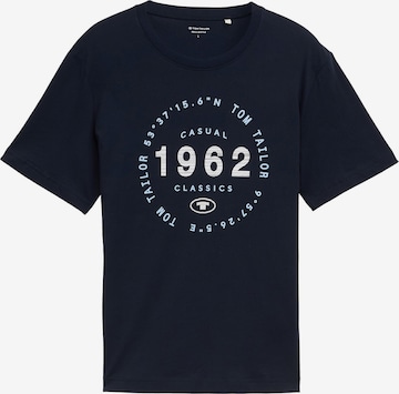 T-Shirt TOM TAILOR en bleu : devant