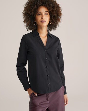 Bluză de la WE Fashion pe negru: față
