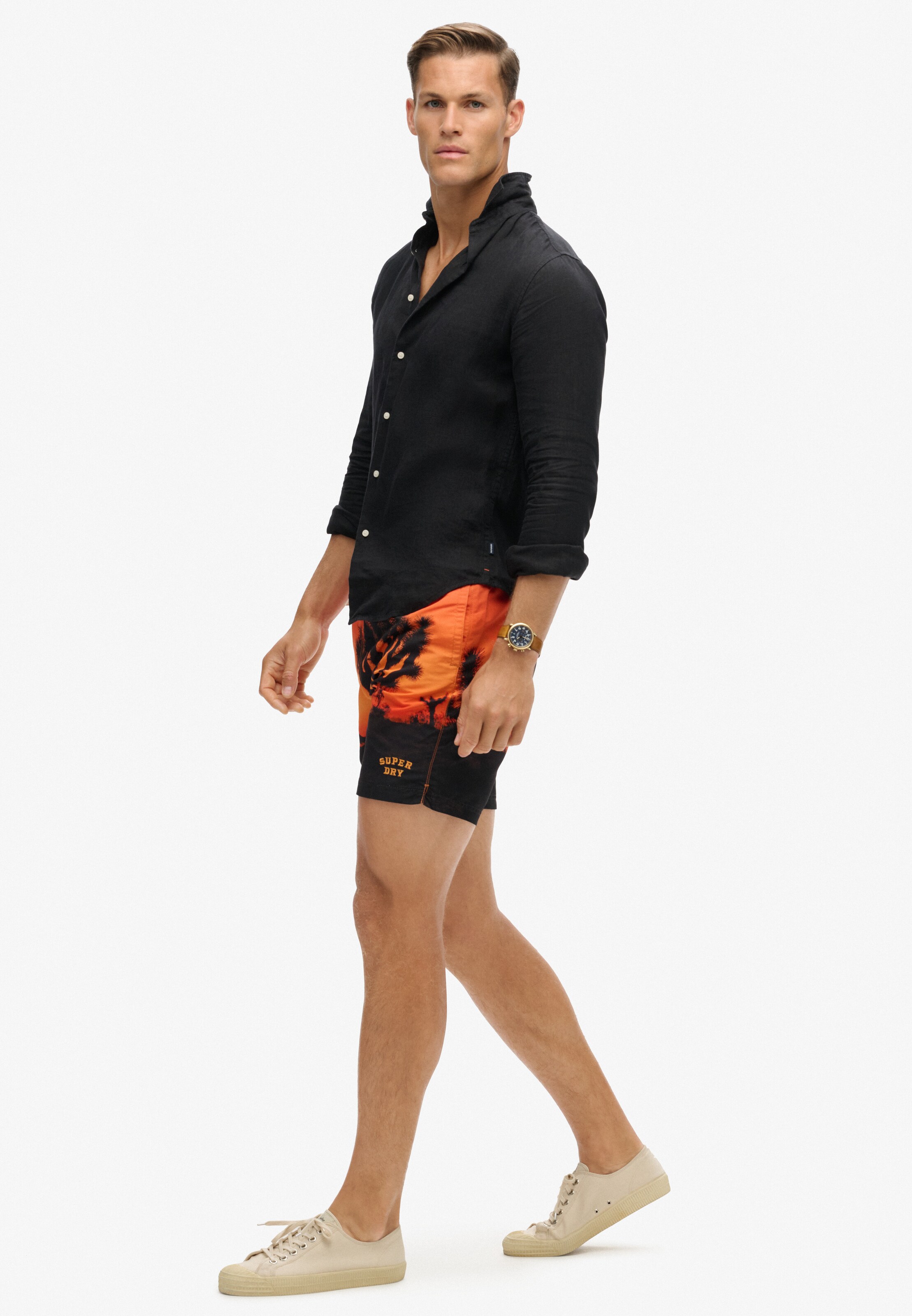 Coupe regular Chemise Superdry & Co en noir