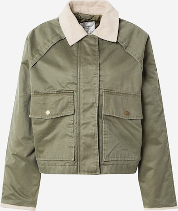 Abercrombie & FitchPrijelazna jakna - zelena boja: prednji dio