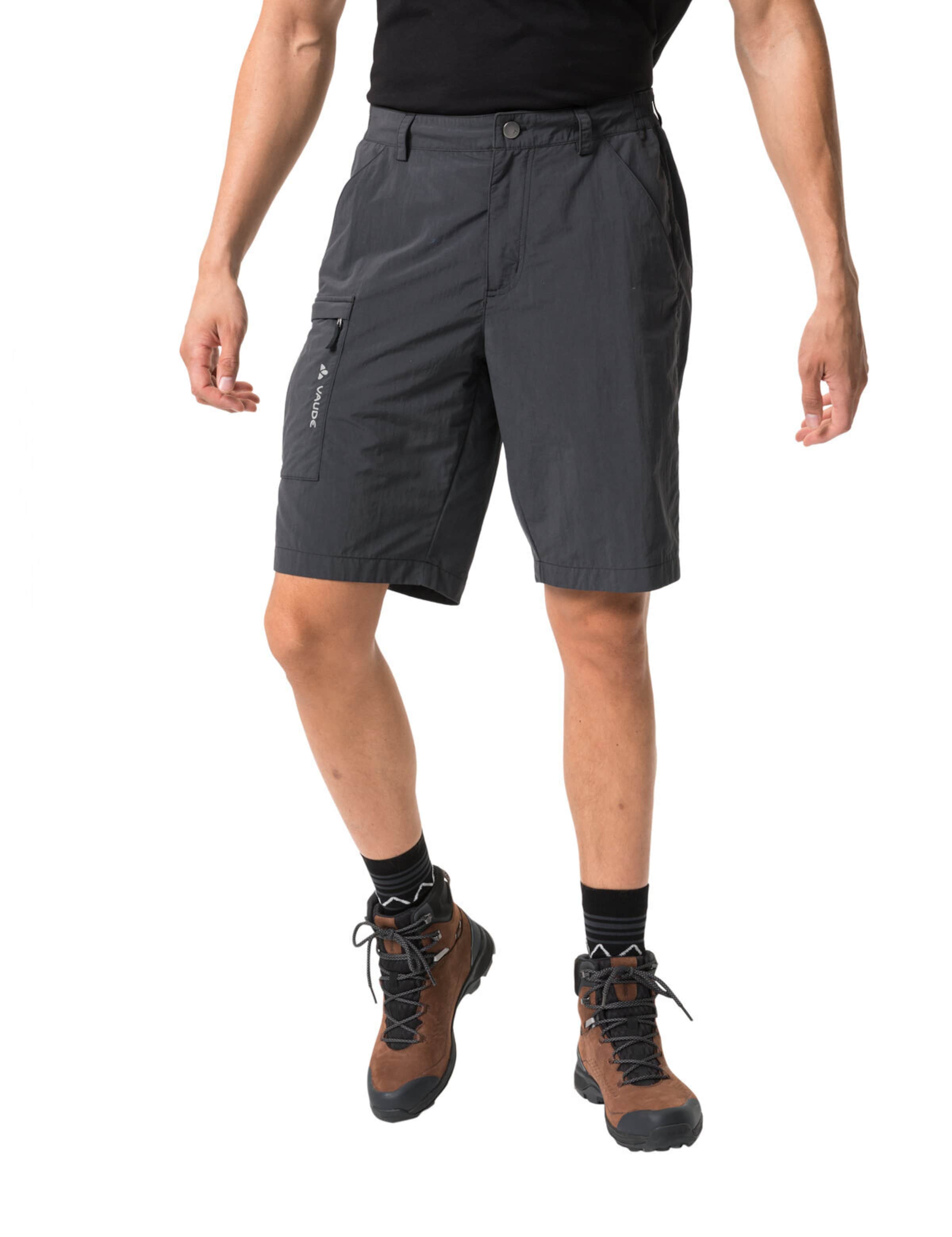 VAUDE Regular Outdoor trousers 'Farley' in Black: front