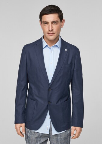 s.Oliver Slim fit Suit Jacket in Blue: front