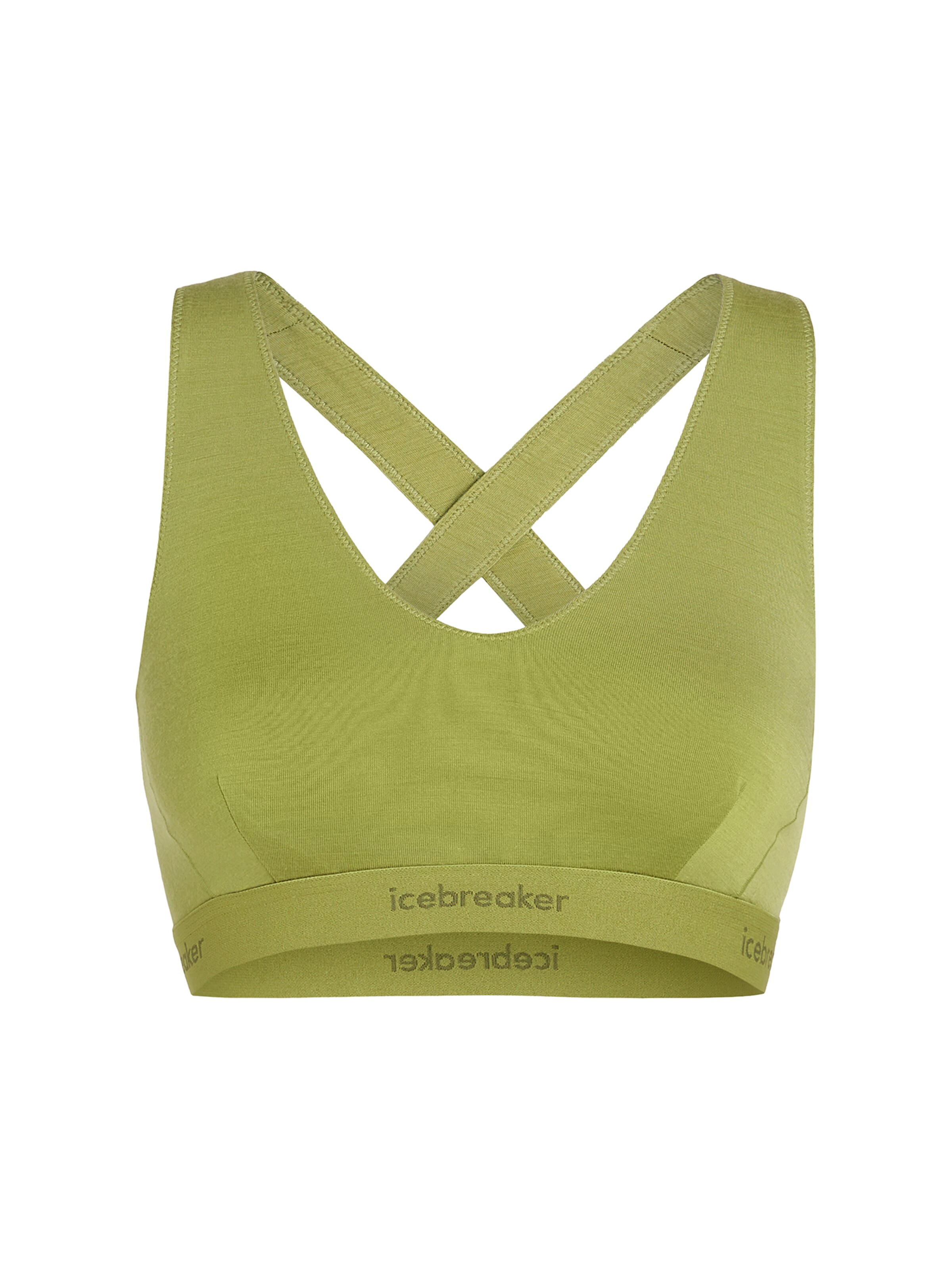 Reggiseno 'W Mer 125 Cool-Lite Sprite Racerback Bra' di ICEBREAKER in verde: frontale